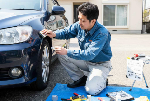 車の傷、自分で直せる？修理方法と費用、DIYのやり方を徹底解説