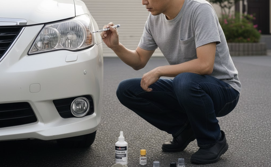 【プロ直伝】タッチアップペンの正しい使い方！DIYの色合わせは難しい？道具代より安く直す方法とは