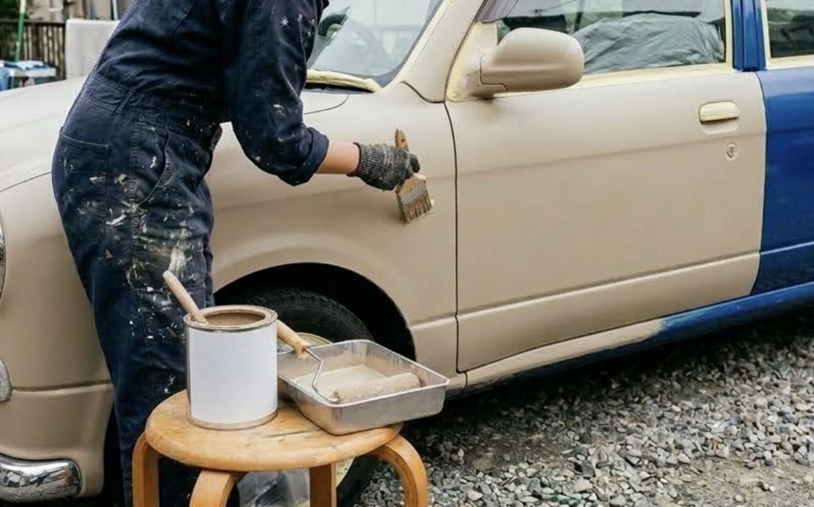【軽自動車の全塗装】DIYの「刷毛塗り」は危険？プロが教える格安で綺麗な色替え（オールペン）の裏ワザ