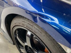 日産 GT-R フェンダーへこみ修理③