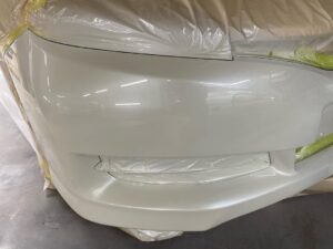 トヨタ ウィッシュ（WISH） バンパーへこみ修理④