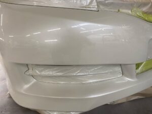 トヨタ ウィッシュ（WISH） バンパーへこみ修理⑥