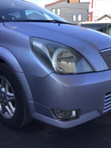 トヨタ オーパ 左フロントバンパー、右フロントバンパーの修理事例③