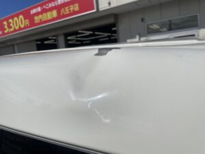 トヨタ ハイエース バックドアの修理事例①