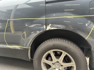 三菱 デリカD:5 左スライドドア・左クォーターの修理事例 | 車の修理 