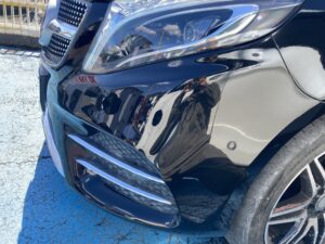 メルセデスベンツ V220d 左フェンダー、ヘッドライト交換、フロントバンパーの修理事例②