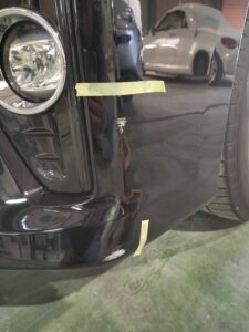 トヨタ アルファード 左フロントバンパーの修理事例②