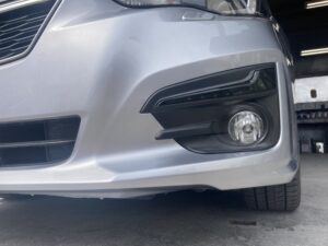 スバル インプレッサ 左フロントバンパー下側の修理事例②