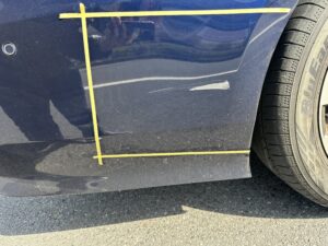 トヨタ クラウン 右リアバンパーの修理事例①