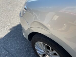 フォルクスワーゲン シャラン 左フロントバンパー、左フェンダーの修理事例③