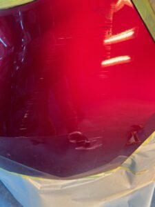 マツダ アクセラ 右リアバンパーの修理事例②
