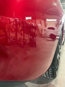 マツダ アクセラ 右リアバンパーの修理事例⑤