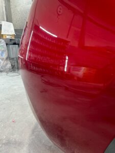 マツダ アクセラ 右リアバンパーの修理事例⑥