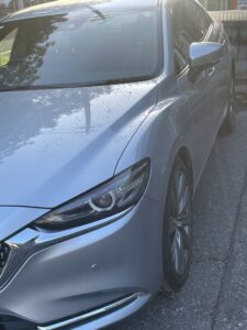 マツダ アテンザ 左リアバンパーの修理事例③