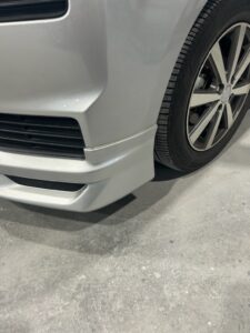 トヨタ スペイド 左フロントバンパーの修理事例④