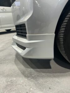 トヨタ スペイド 左フロントバンパーの修理事例⑤