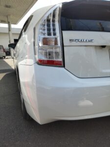 トヨタ プリウスα 左リアバンパーの修理事例②
