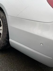 メルセデスベンツ Eクラス 左リアバンパーの修理事例②