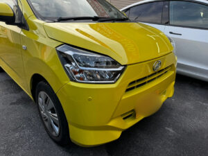 ダイハツ ミライース フロントバンパーの修理事例②