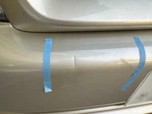 ホンダ ステップワゴン フロントバンパー・左スライドドアの修理事例2