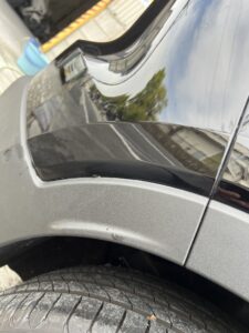 ボルボ XC40 右リアバンパーの修理事例②