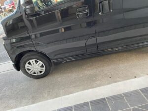 ダイハツ アトレー 左フロントドア、左ロッカーパネル、左サイドステップの修理事例2