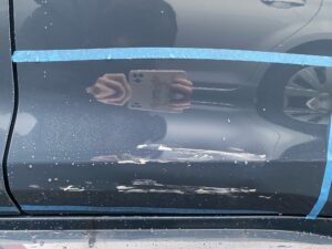 トヨタ カローラ 左リアドアの修理事例1