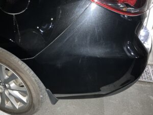 マツダ アテンザ 左リアバンパーの修理事例2