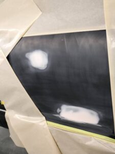 三菱 デリカ 左スライドドアパネルの修理事例4