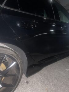 ホンダ シビック 右リアドア、右サイドステップの修理事例1