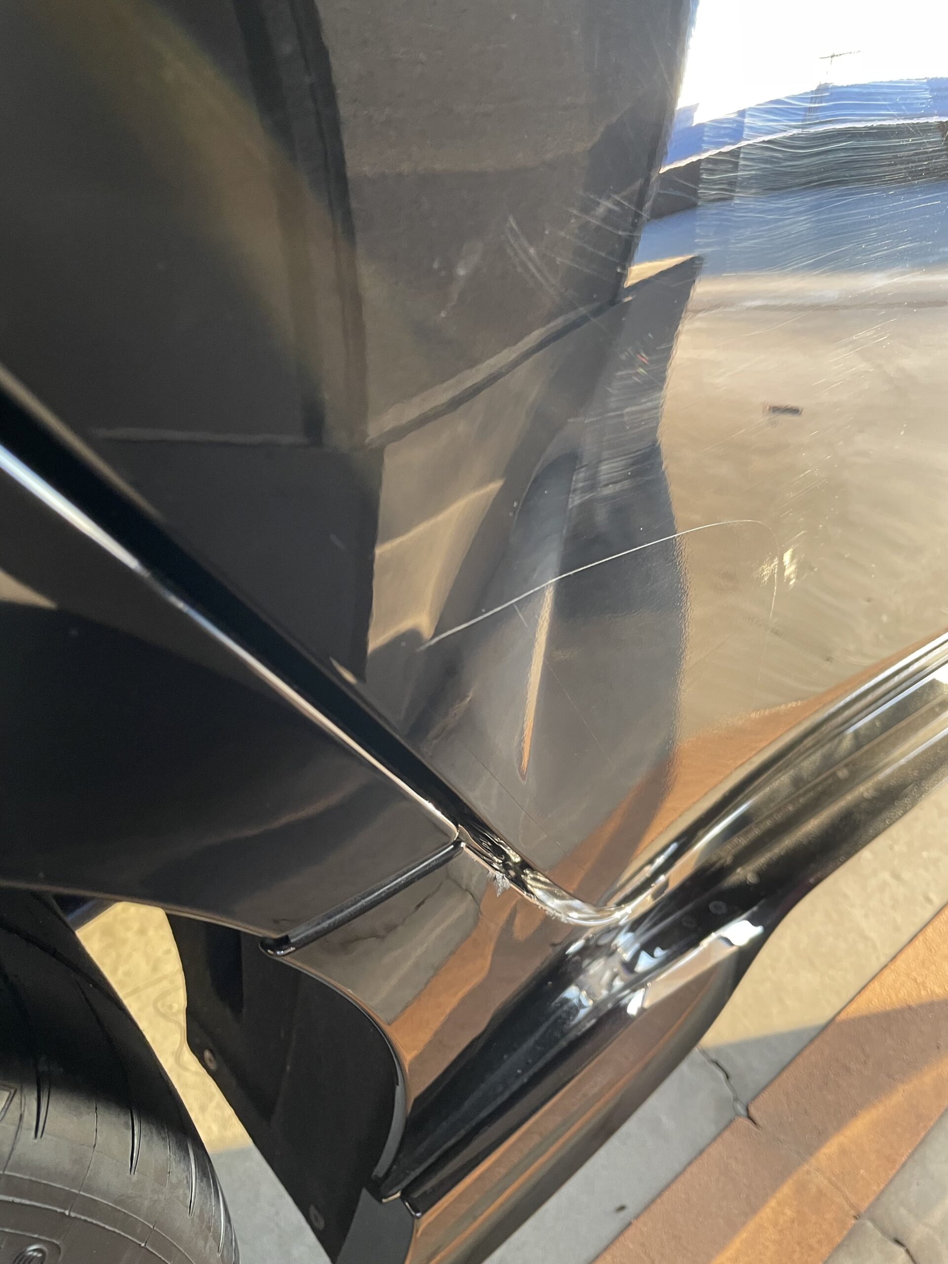 ホンダ シビック 右リアドア、右サイドステップの修理事例