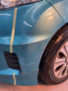 ホンダ フリード 左フロントバンパーの修理事例1