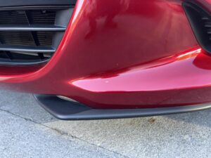 マツダ ロードスター 左フロントバンパーの修理事例1