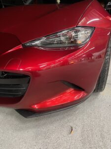 マツダ ロードスター 左フロントバンパーの修理事例2