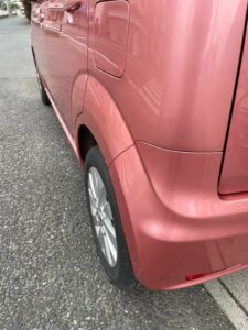 日産 モコ 左クォーターパネルの修理事例2