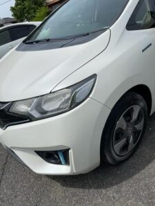 【さいたま見沼店】ホンダ フィット 左フロントフェンダー、左フロントバンパーの修理事例2