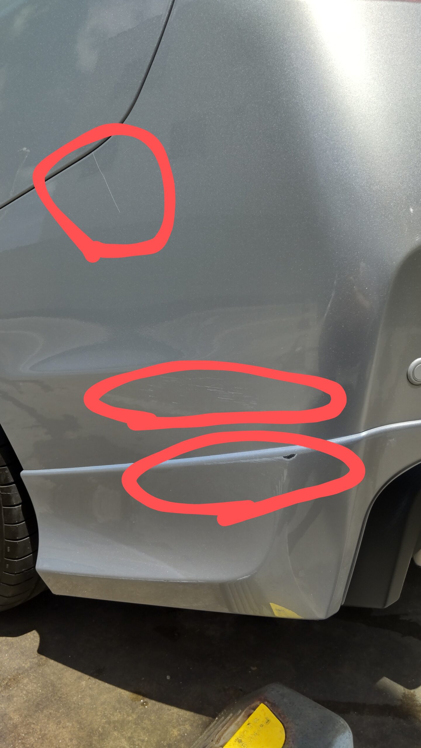 【幕張店】スバル WRXの左リアバンパーの修理事例