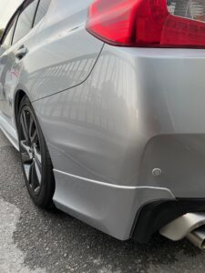 【幕張店】スバル WRXの左リアバンパーの修理事例2