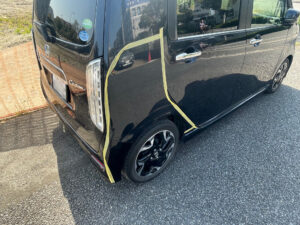 【幕張店】ホンダ N-WGN 右クォーター、右リアバンパーの修理事例1