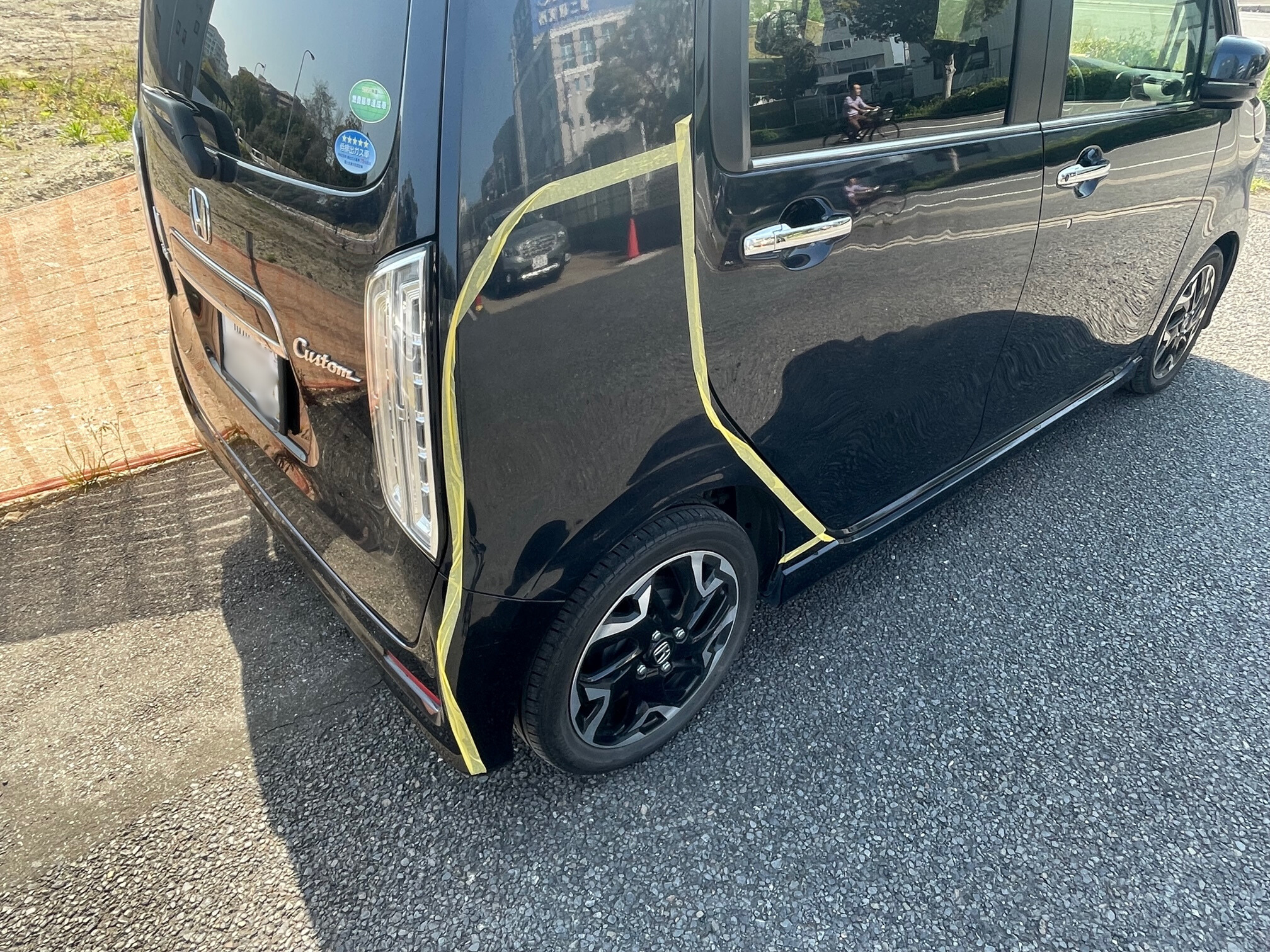 【幕張店】ホンダ N-WGN 右クォーター、右リアバンパーの修理事例