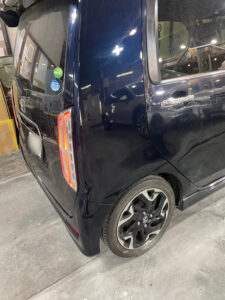 【幕張店】ホンダ N-WGN 右クォーター、右リアバンパーの修理事例2