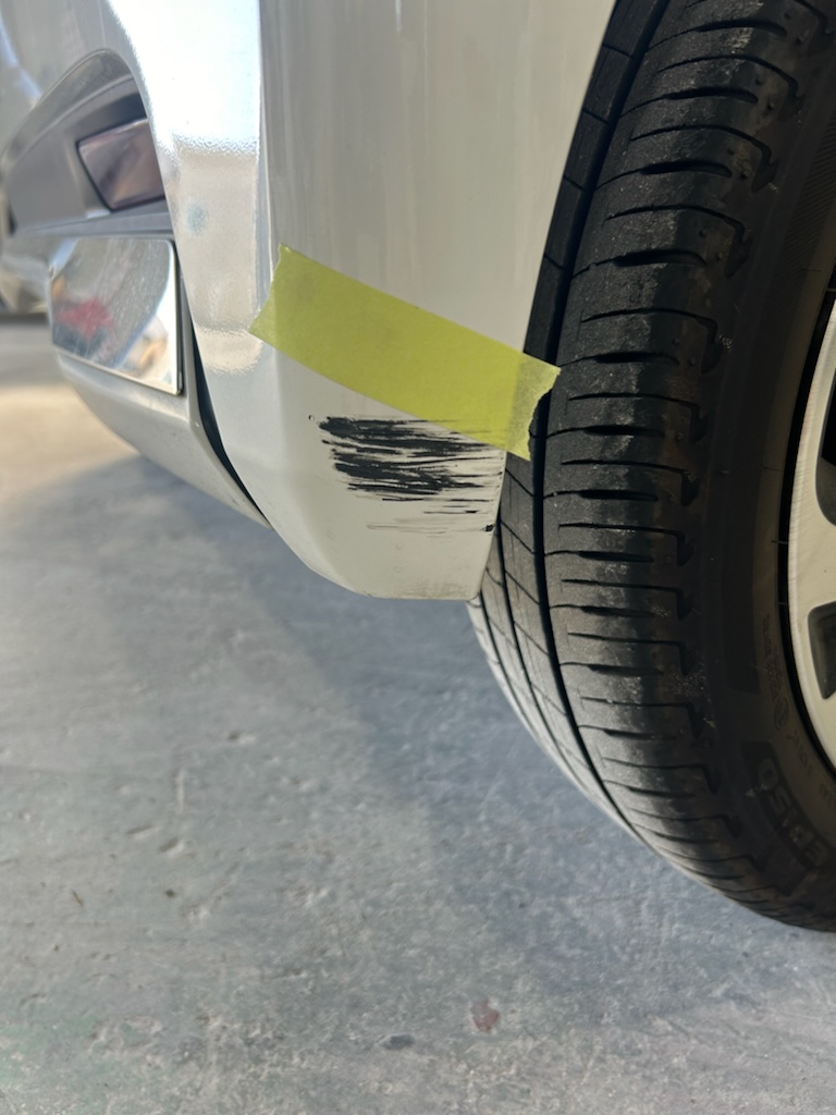 【平塚店】日産 ルークス 右リアバンパーの板金塗装・修理事例