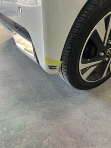 【平塚店】日産 ルークス 右リアバンパーの板金塗装・修理事例3