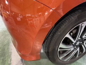 【習志野店】スズキ スイフト 右リアバンパーの板金塗装・修理事例2