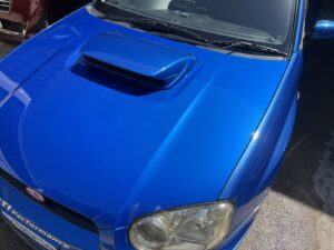 【習志野店】スバル インプレッサWRX ボンネットフードの板金塗装・修理事例3