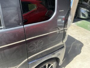 【習志野店】ホンダ N-BOX 左クォーターパネルの板金塗装・修理事例4