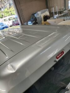 【習志野店】日産 NV100クリッパー バックドアパネルの板金塗装・修理事例1