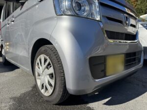 【八王子店】ホンダ NBOX 右フロントバンパーの板金塗装・修理事例3
