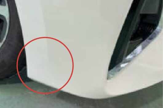 バンパーすり傷 30cm以内（1ヶ所） After