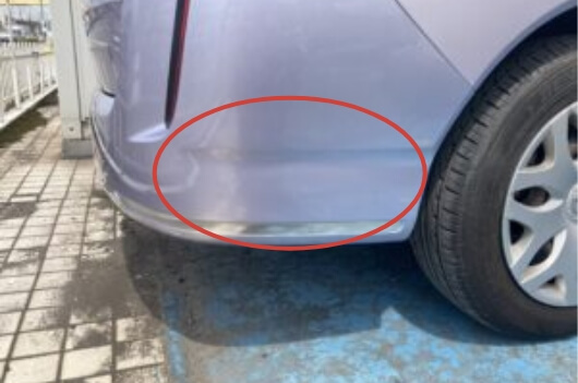 バンパーすり傷 30cm以上（1ヶ所） After